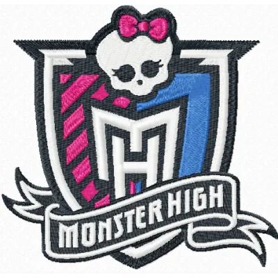 Monster High logo embroidery design - Embroidery Design