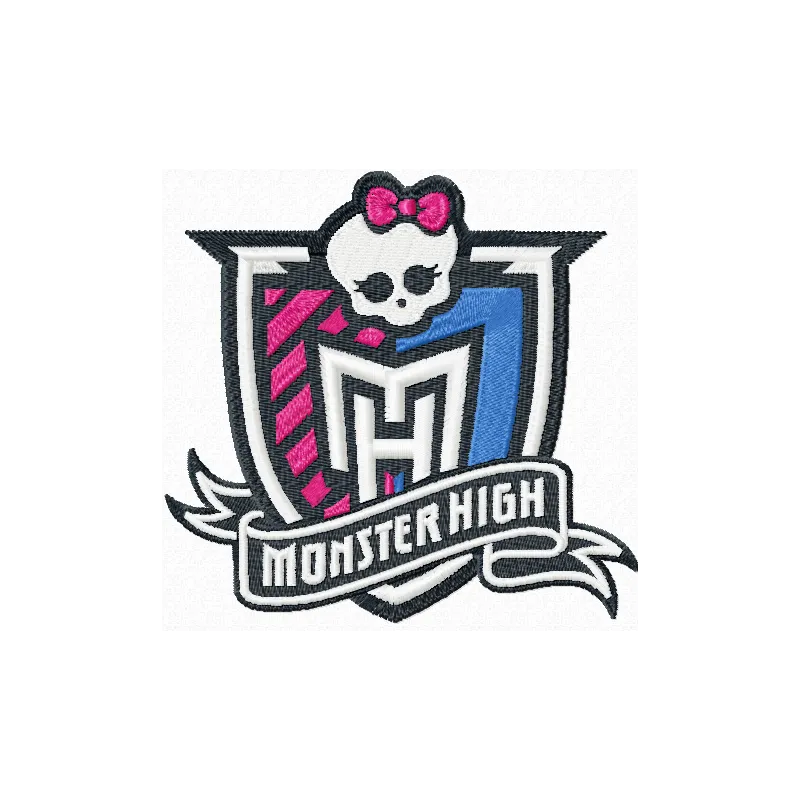 Monster High logo embroidery design - Embroidery Design