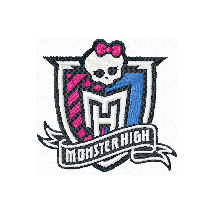 Monster High logo embroidery design - Embroidery Design