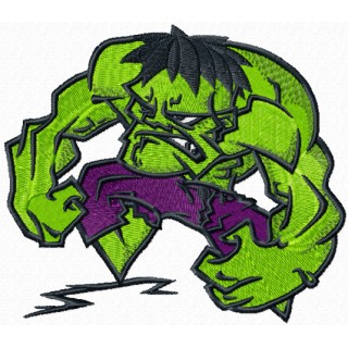 Incredible Hulk Superhero embroidery design - Embroidery Design