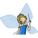 Enchanting Blue Fairy Stitching Pattern