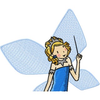 Sky the Blue Fairy  embroidery design - Embroidery Design