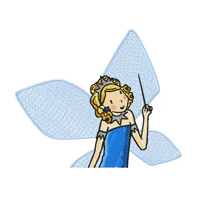 Enchanting Blue Fairy Stitching Pattern