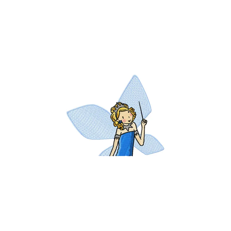 Enchanting Blue Fairy Stitching Pattern