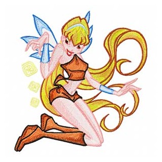 Winx- Stella embroidery design - Embroidery Design