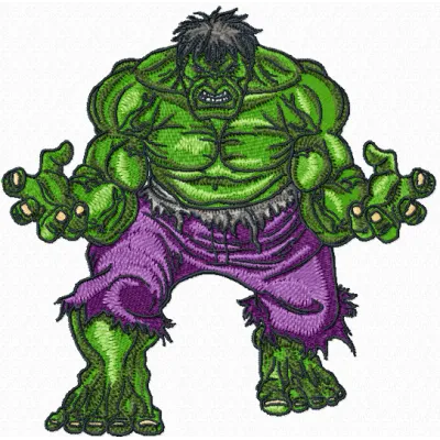 Hulk Embroidery Pattern for Superhero Fans
