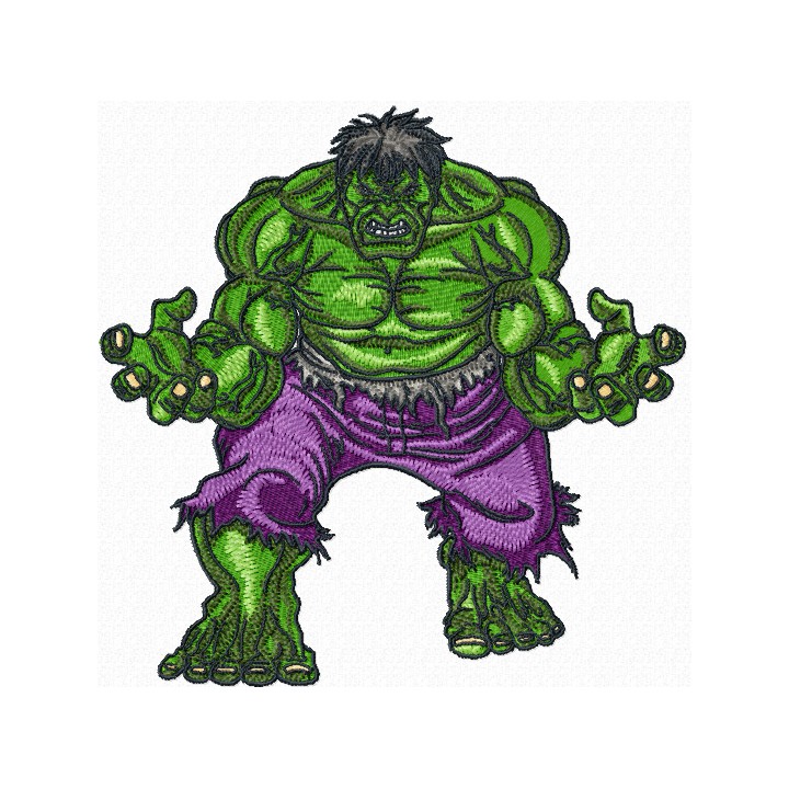Incredible Hulk embroidery design - Embroidery Design