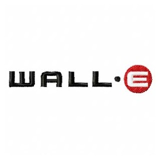 Wall-E Logo  embroidery design - Embroidery Design
