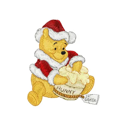 Winnie the Pooh Christmas Stitching Pattern
