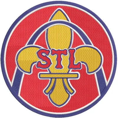 St Louis Cardinals Alternate logo 2024 embroidery design featuring the iconic red cardinal and baseball elements.