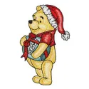 Winnie Pooh Christmas Stitching Pattern for Holiday Crafts