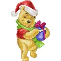 Winnie Pooh Christmas Honey Stitching Pattern