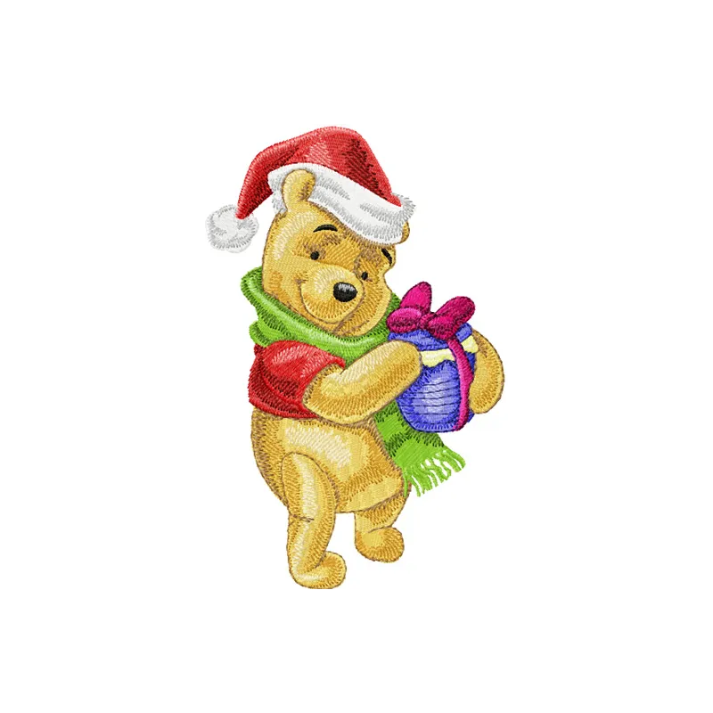 Winnie Pooh Christmas Honey Stitching Pattern