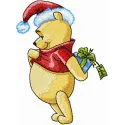 Winnie the Pooh Christmas Gift Stitching Pattern