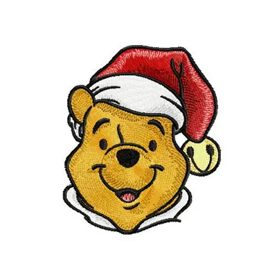 Festive Winnie the Pooh Stitching Pattern for Christmas