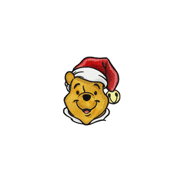 Christmas Winnie the Pooh embroidery design - Embroidery Design