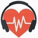 Listen to your heart embroidery design - Embroidery Design