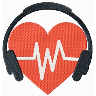 Listen to your heart embroidery design - Embroidery Design