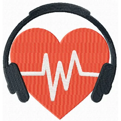 Listen to your heart embroidery design - Embroidery Design