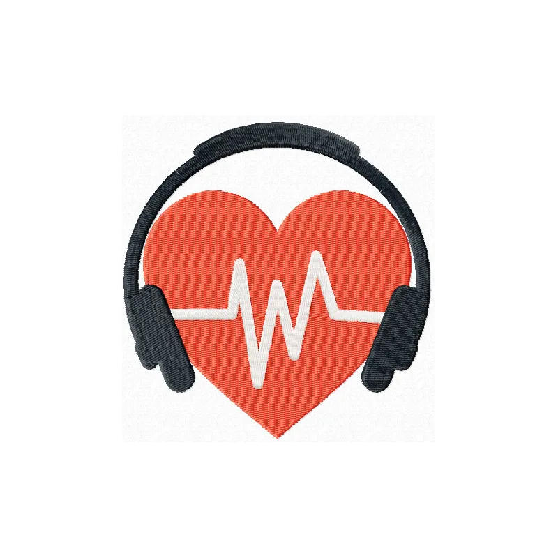 Listen to your heart embroidery design - Embroidery Design