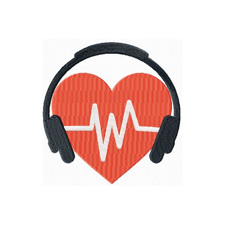 Listen to your heart embroidery design - Embroidery Design