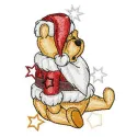 Winnie the Pooh Christmas Stars Stitching Pattern