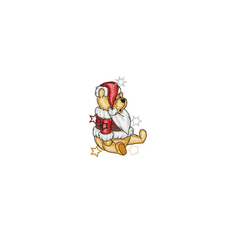 Winnie the Pooh Christmas Stars Stitching Pattern