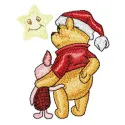 Winnie the Pooh & Piglet Christmas Stitching Pattern