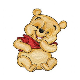 Funny Baby Pooh  embroidery design - Embroidery Design