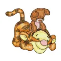 Baby Tigger Playing Design - Nursery Embroidery Pattern