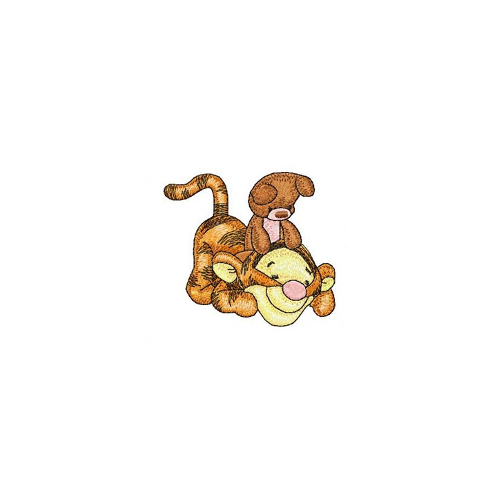 Baby Tigger Playing embroidery design - Embroidery Design