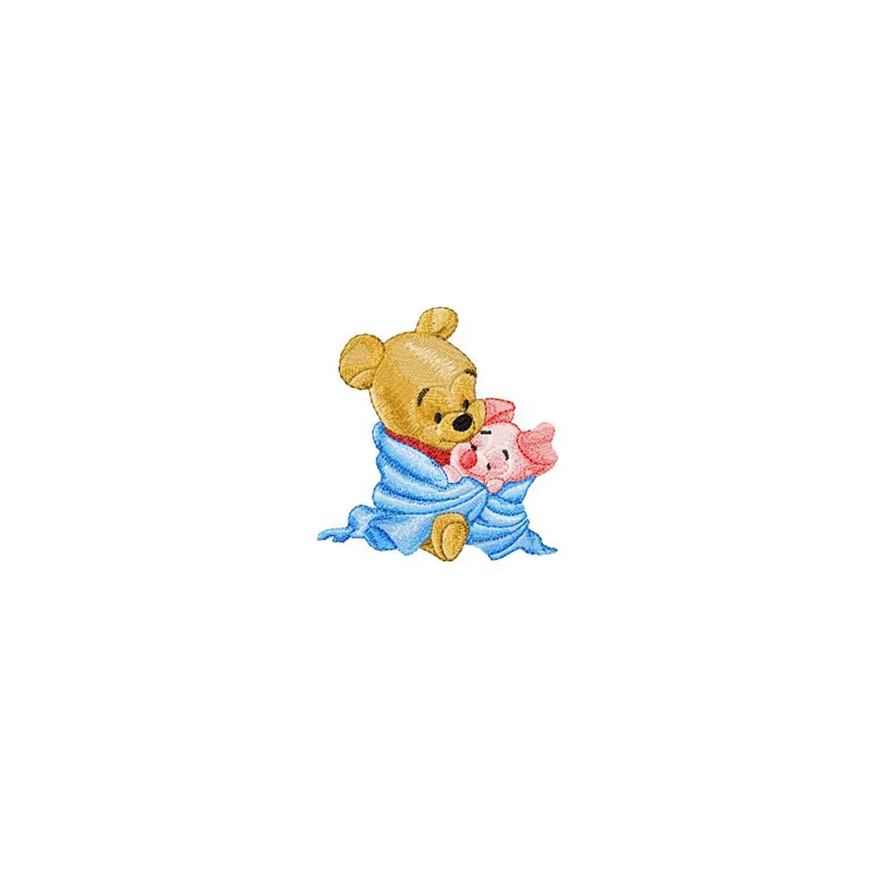 Baby Pooh & Piglet Stitching Pattern for Little Ones
