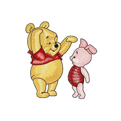 Baby Pooh & Piglet Embroidery - Nursery Stitching Fun
