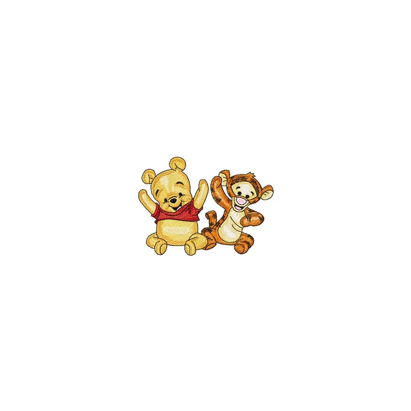 Baby Pooh & Tigger Embroidery Design - Nursery Friends