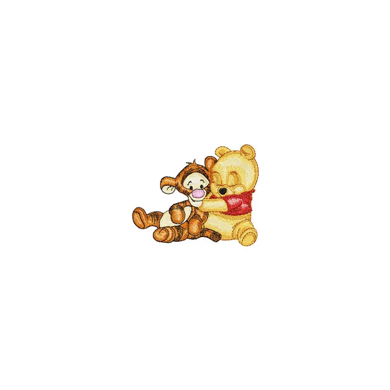 Baby Pooh & Tigger Embroidery Design - Nursery Friends