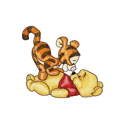 Baby Pooh and Tigger Stitching Pattern for Nurseries