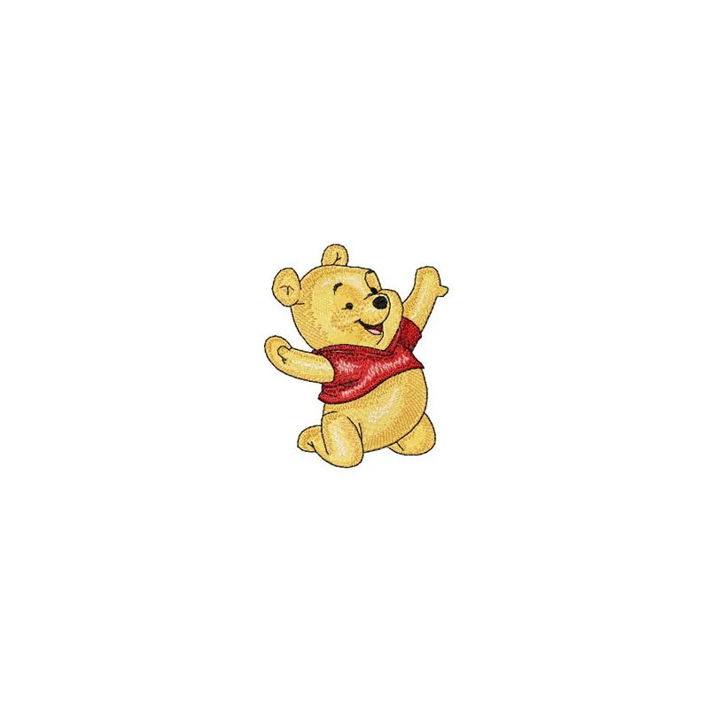 Baby Pooh Happy Embroidery Design - Nursery Stitching Fun