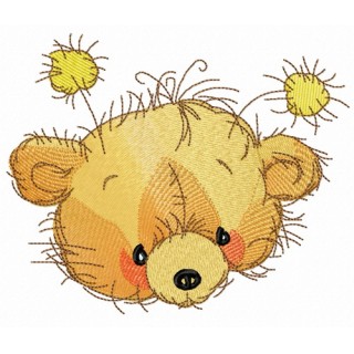 Teddy bear muzzle embroidery design - Embroidery Design