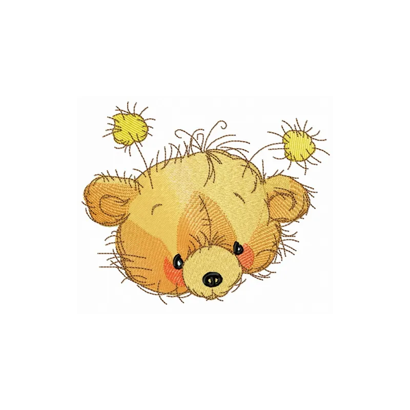 Teddy bear muzzle embroidery design - Embroidery Design