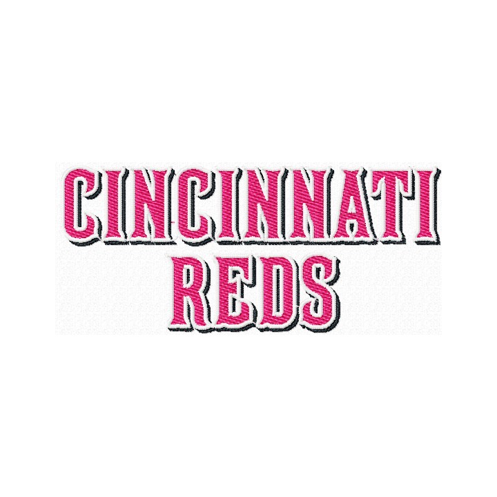 Cincinnati Reds Wordmark Logo embroidery design - Embroidery Design