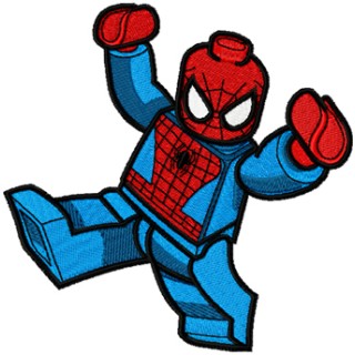 LEGO Spiderman embroidery design - Embroidery Design
