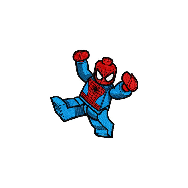 LEGO Spiderman embroidery design - Embroidery Design