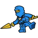 Jay Ninjago Stitching Pattern for Creative Builders