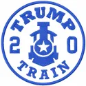 Trump train 2020 one colored embroidery design - Embroidery Design
