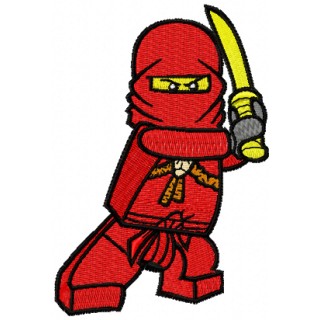 LEGO Ninjago Kai embroidery design - Embroidery Design