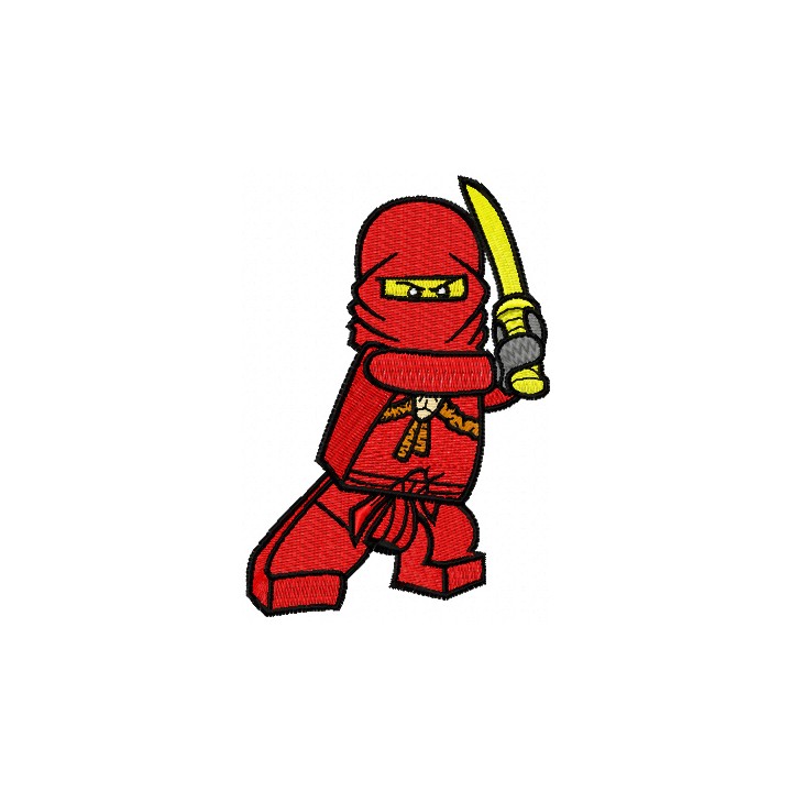 LEGO Ninjago Kai embroidery design - Embroidery Design