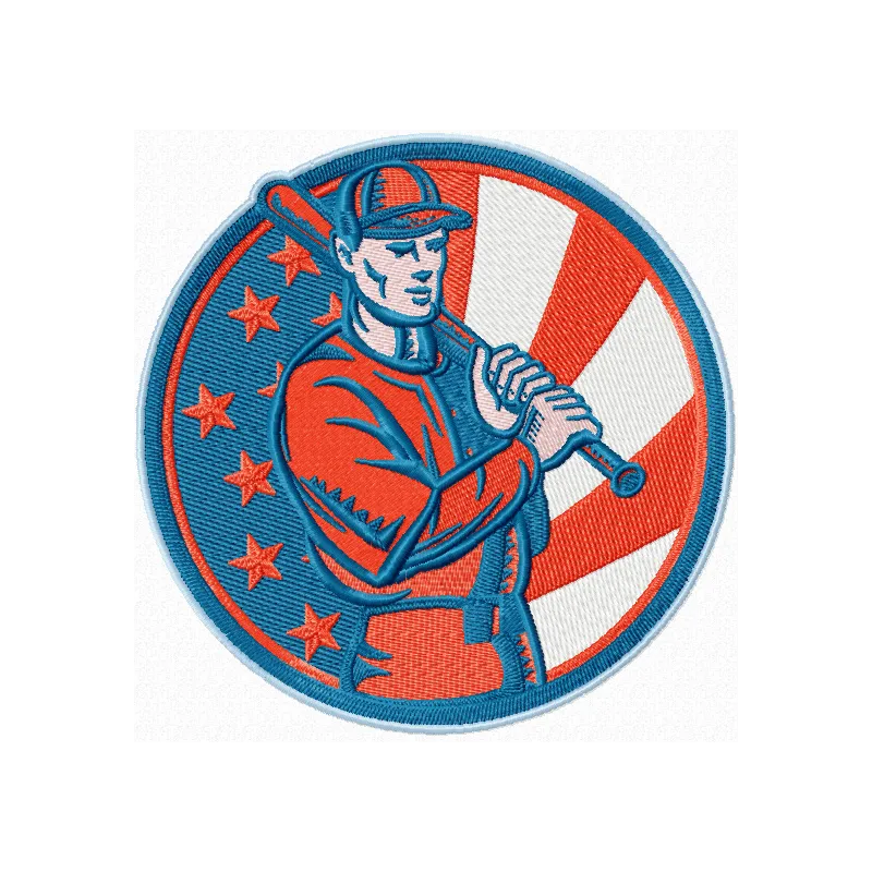 Baseball Badge Stitching Pattern for Sports Fans