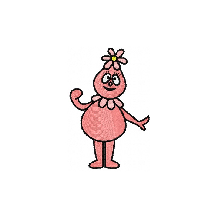 Foofa Happy embroidery design - Embroidery Design