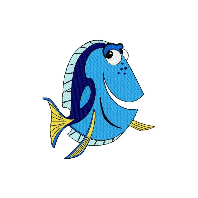 Dory Stitching Pattern - Ocean-Themed Embroidery Design