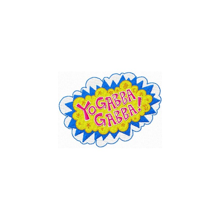 Yo Gabba Gabba Logo embroidery design - Embroidery Design